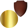 AlfaSub Mirrored Gold, сублимационный алюминий для дощечки "Российский щит"