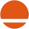 Пластик Rowmark Satins (0,8мм) Orange / White