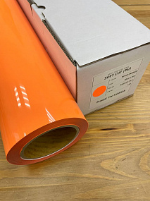 Soft Cut (PU) Neon Orange, термотрансферная пленка
