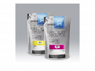 Epson F9400, чернила сублимационные Fluorescent Yellow (1000 мл) C13T46D640