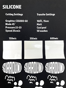 Silicone White (350 мкн), термотрансферная пленка
